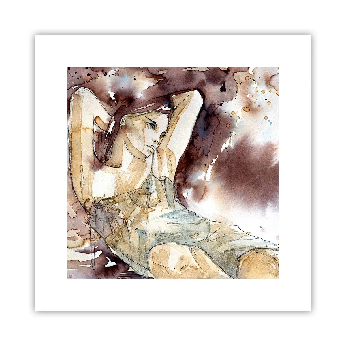 Affisch - I lila stämningen - 30x30 cm