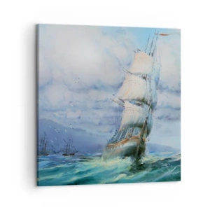 Canvastavla - Bild på duk - Goda vindar - 50x50 cm