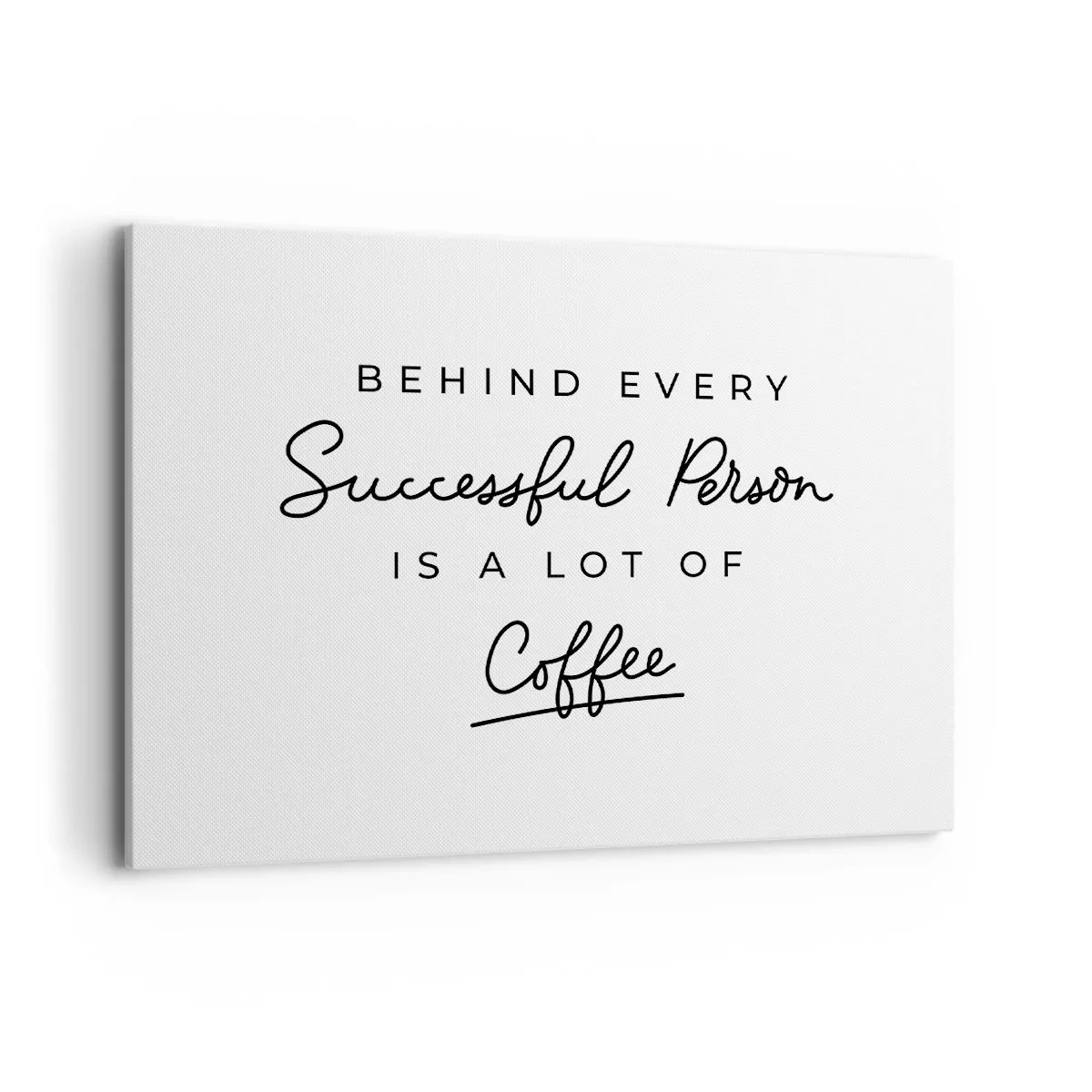 Canvastavla - Bild på duk - Framgångens hemlighet - 100x70 cm