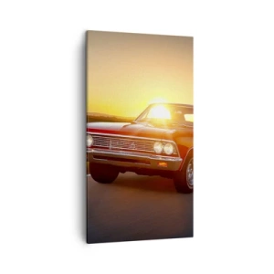 Canvastavla - Bild på duk - Lusten är rödfärgad - 45x80 cm