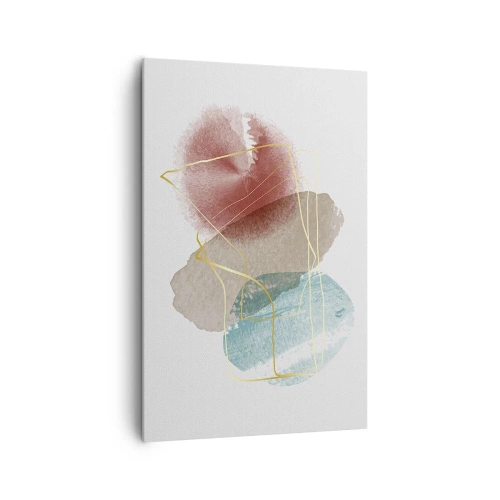 Canvastavla - Bild på duk - Rummets pärlor - 80x120 cm