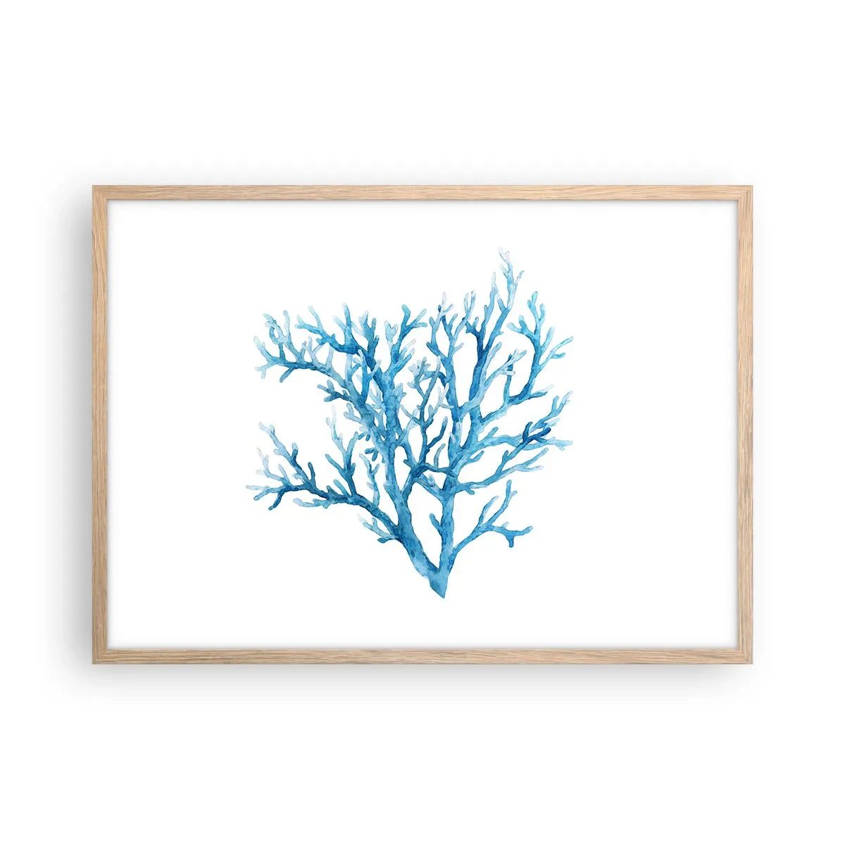 Affisch i ram av ljusek - Marin filigran - 70x50 cm