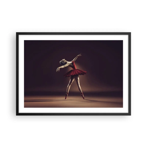 Affisch i svart ram - Prima ballerina - 70x50 cm