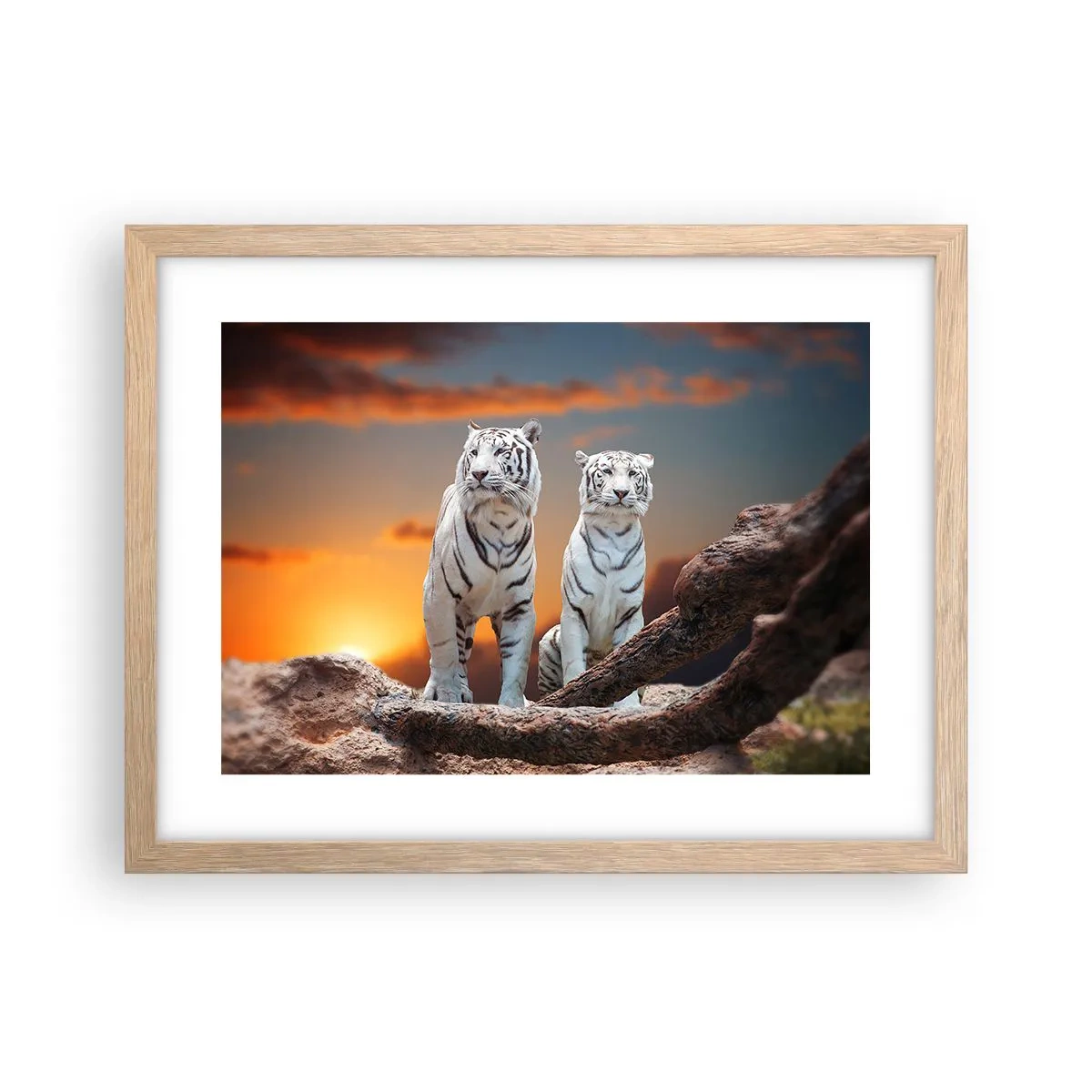 Affisch i ram av ljusek - Helt som i Narnia - 40x30 cm