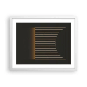 Affisch i vit ram - Utforska mörkret - 50x40 cm