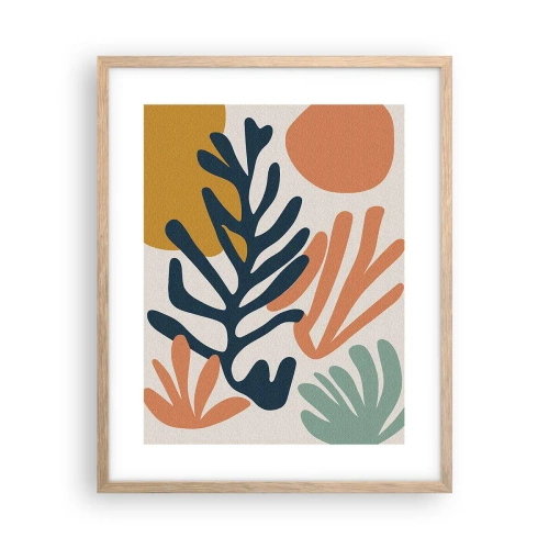 Affisch i ram av ljusek - Korallhav - 40x50 cm