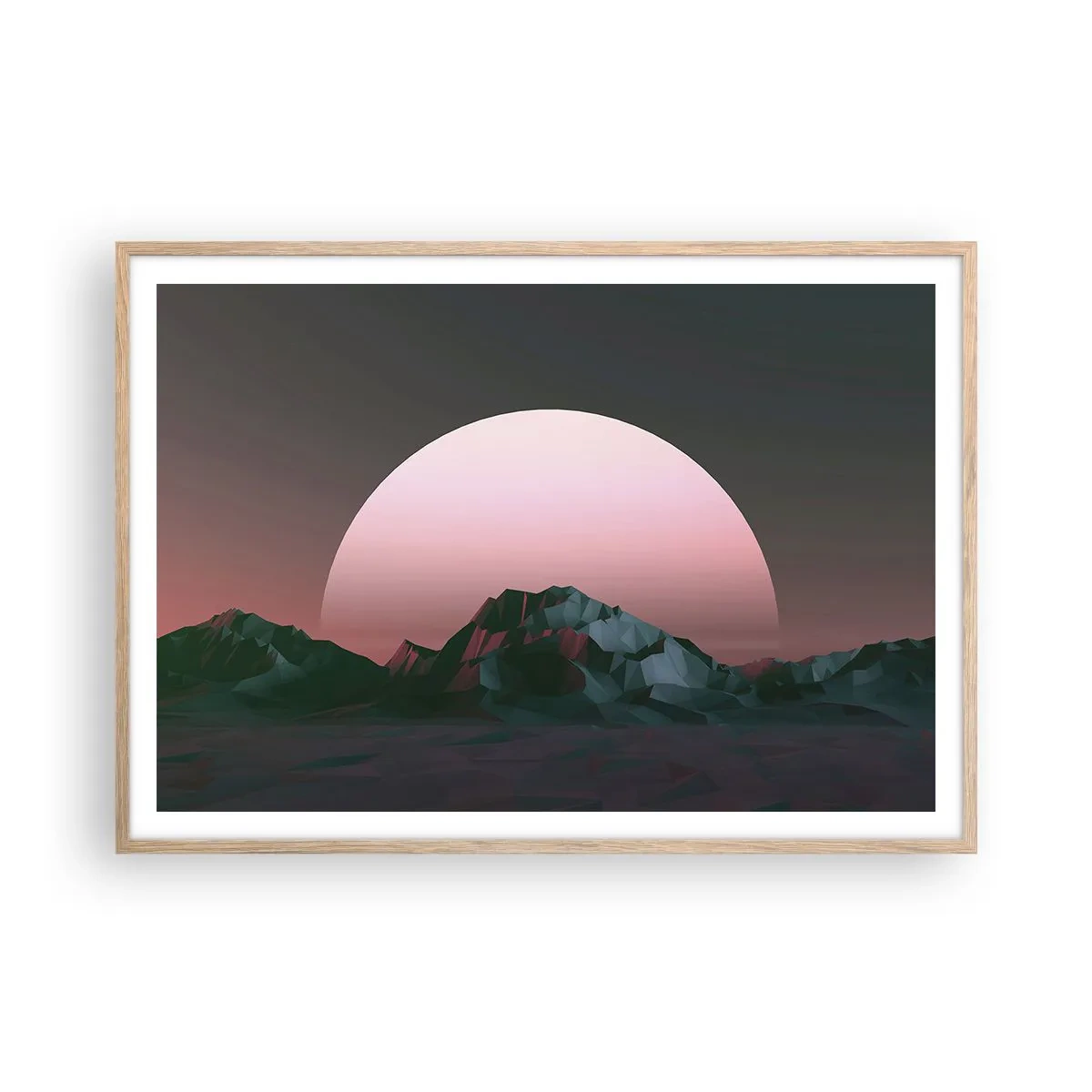 Affisch i ram av ljusek - I den granliggande galaxen - 100x70 cm