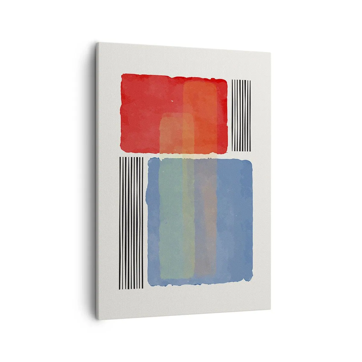 Canvastavla - Bild på duk - Geometrins anda  - 50x70 cm