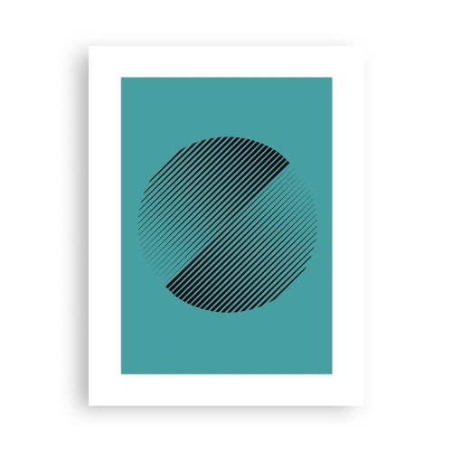 Affisch - Cirkeln - en geometrisk variation - 30x40 cm