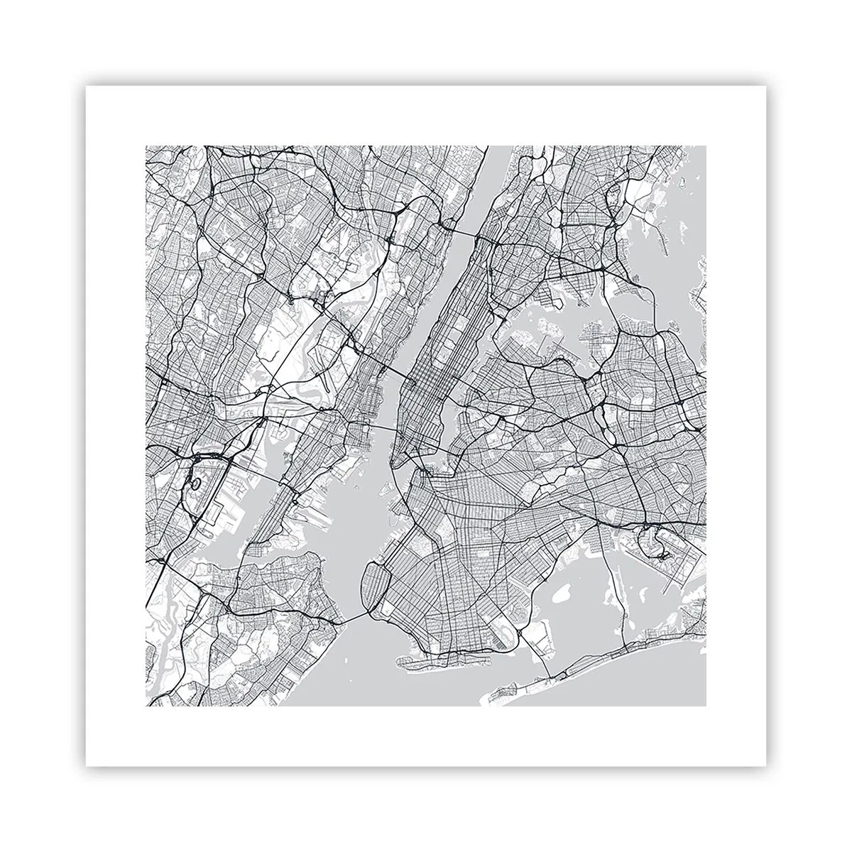 Affisch - Metropolens anatomi - 40x40 cm