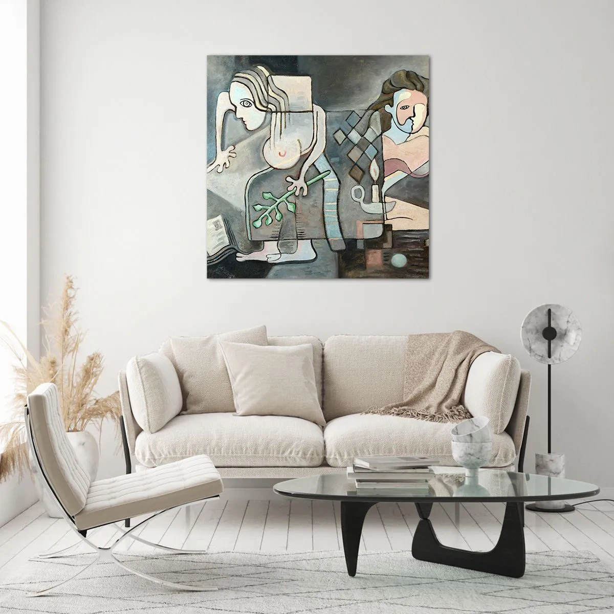 Glastavla - Bild på glas - Själens och materias mosaik - 30x30 cm