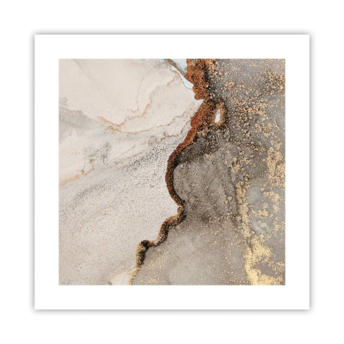 Affisch - På färgernas gräns - 40x40 cm