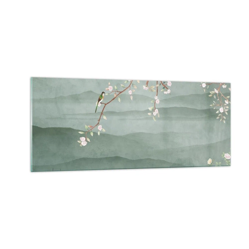 Glastavla - Bild på glas - Vår, ah, det är du - 100x40 cm