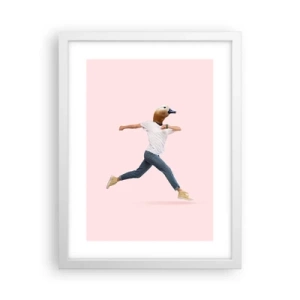 Affisch i vit ram - En nypa absurd - 30x40 cm