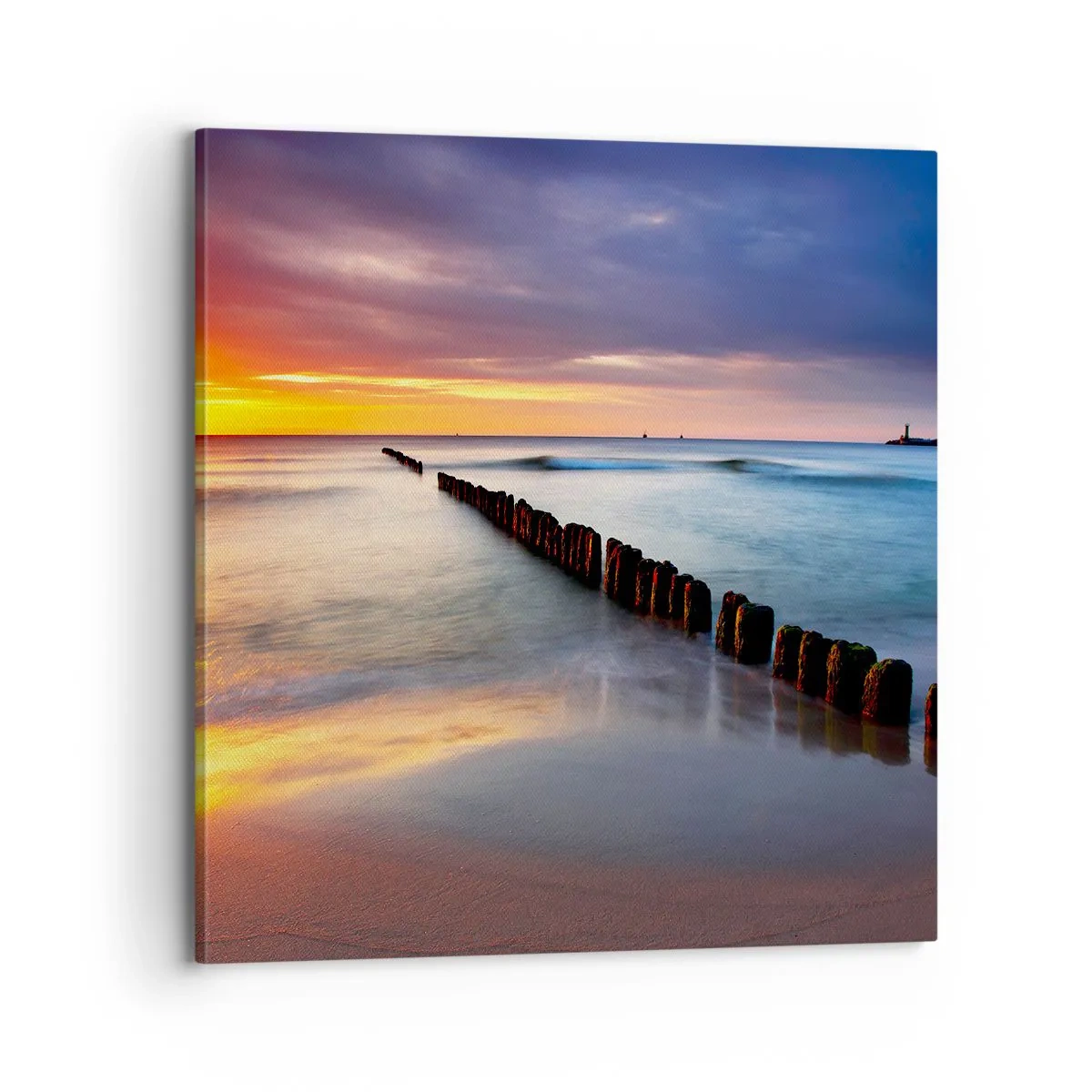 Canvastavla - Bild på duk - Lyssna på tystnaden - 70x70 cm