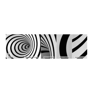 Provbit av fototapet Premium Canvas - Kan du inte motstå? - Abstraktion, 3D, Virvel - 100x30 cm