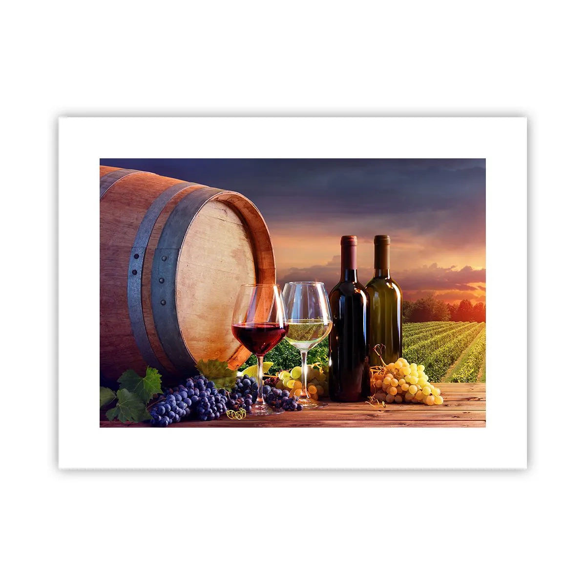 Affisch - Här smakar livet - 40x30 cm