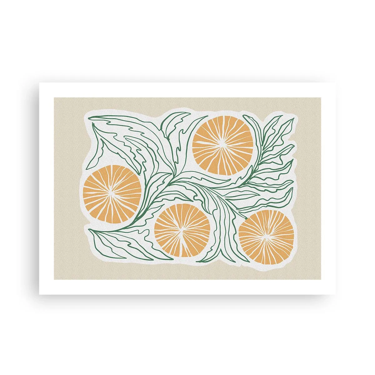 Affisch - Etniskt med en touch av abstraktion - 70x50 cm