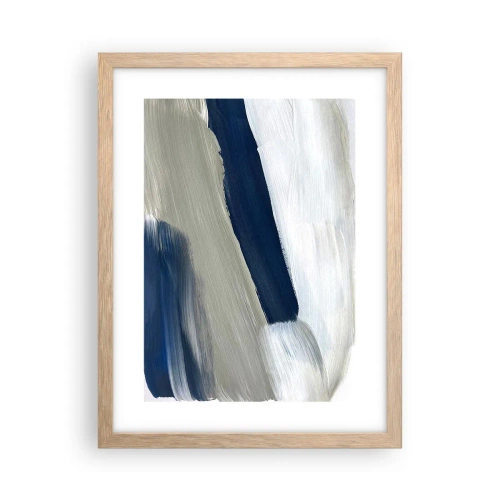 Affisch i ram av ljusek - Möte med vitt - 30x40 cm