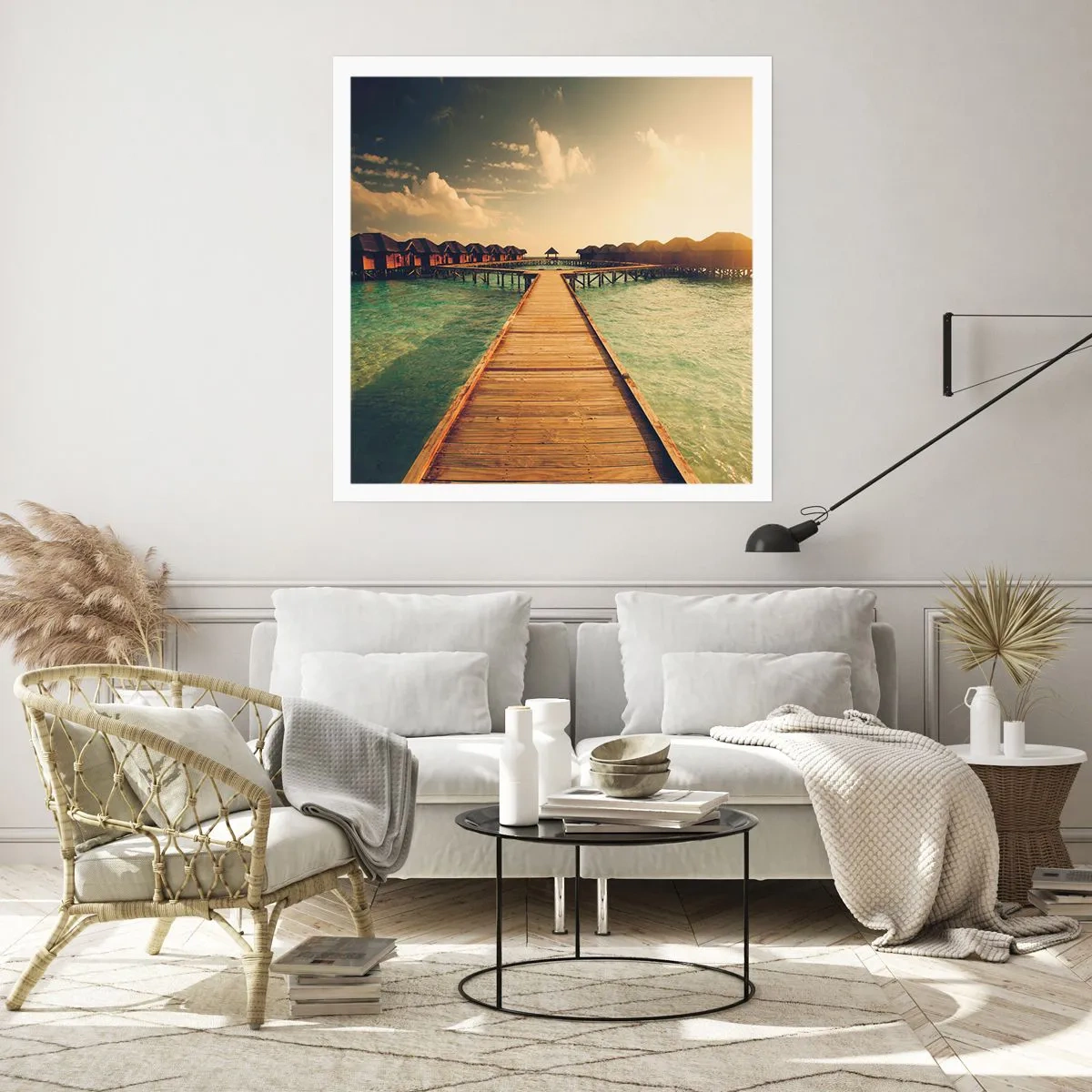 Affisch - Varm inbjudan - 60x60 cm