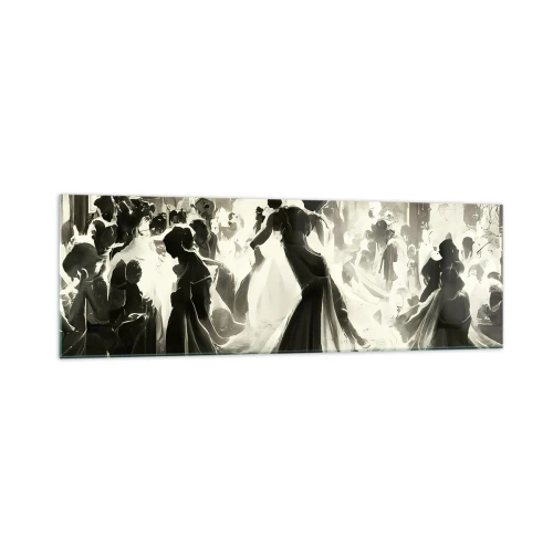 Glastavla - Bild på glas - Stor maskerad - 160x50 cm
