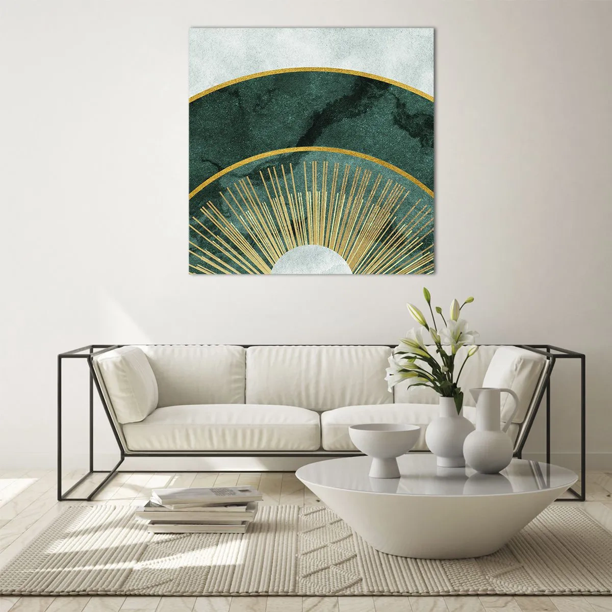 Glastavla - Bild på glas - Ett annorlunda solsystem - 30x30 cm