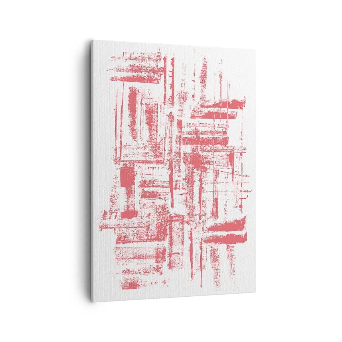 Canvastavla - Bild på duk - Röd stad - 50x70 cm