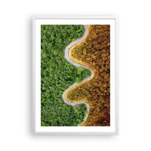 Affisch i vit ram - Gränser och genombrott - 50x70 cm