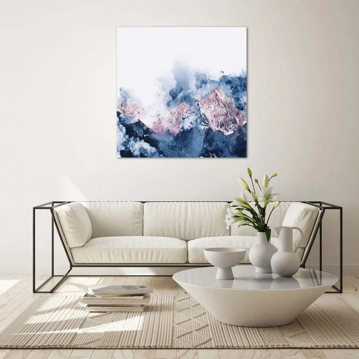 Glastavla - Bild på glas - Det är toppen! - 40x40 cm