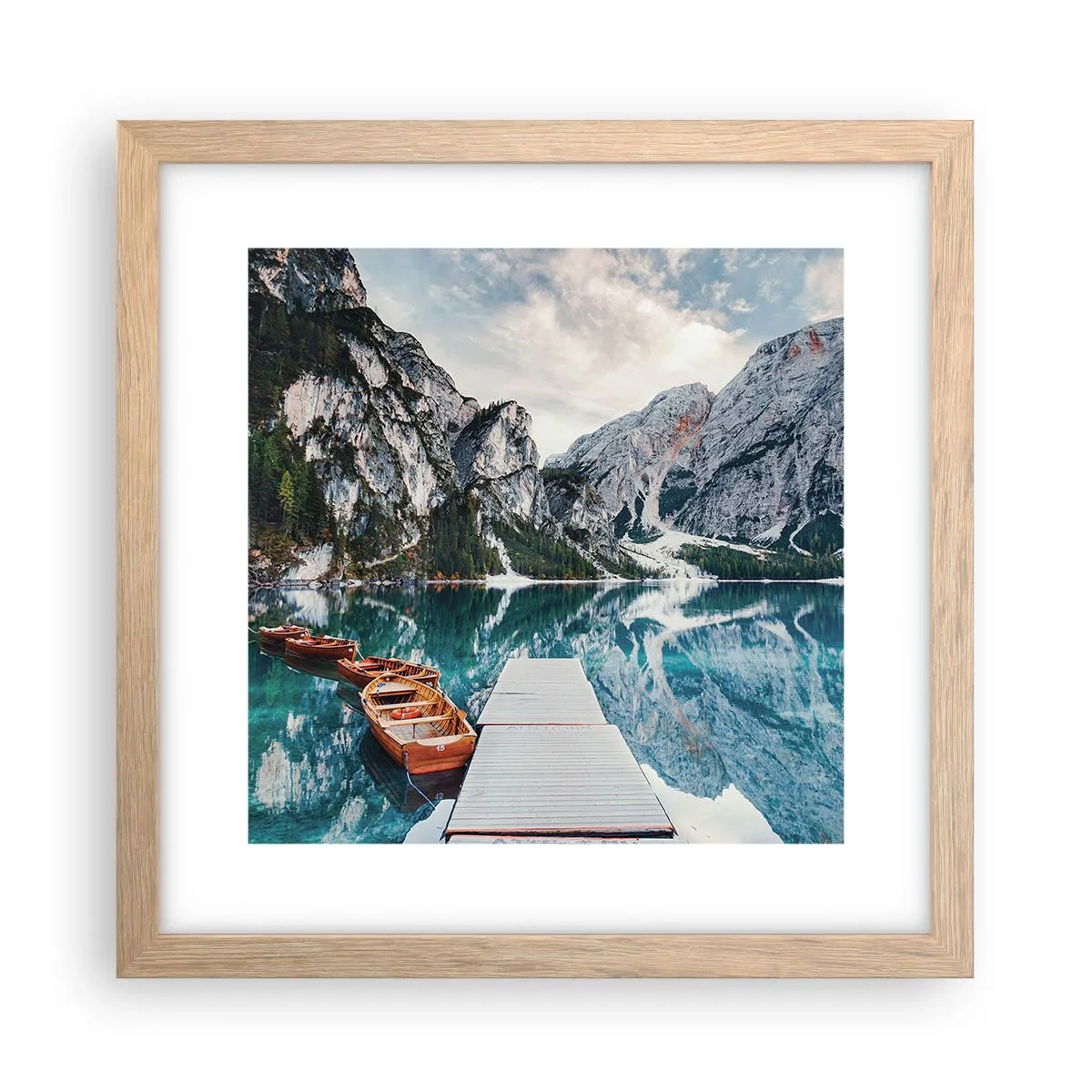 Affisch i ram av ljusek - Vi visar dig skönhet - 30x30 cm