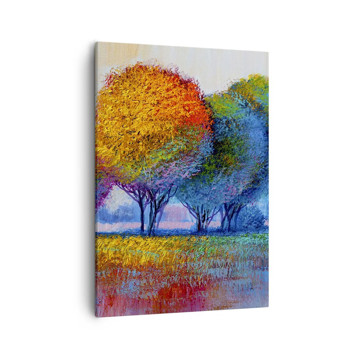 Canvastavla - Bild på duk - Glad färgbukett - 50x70 cm