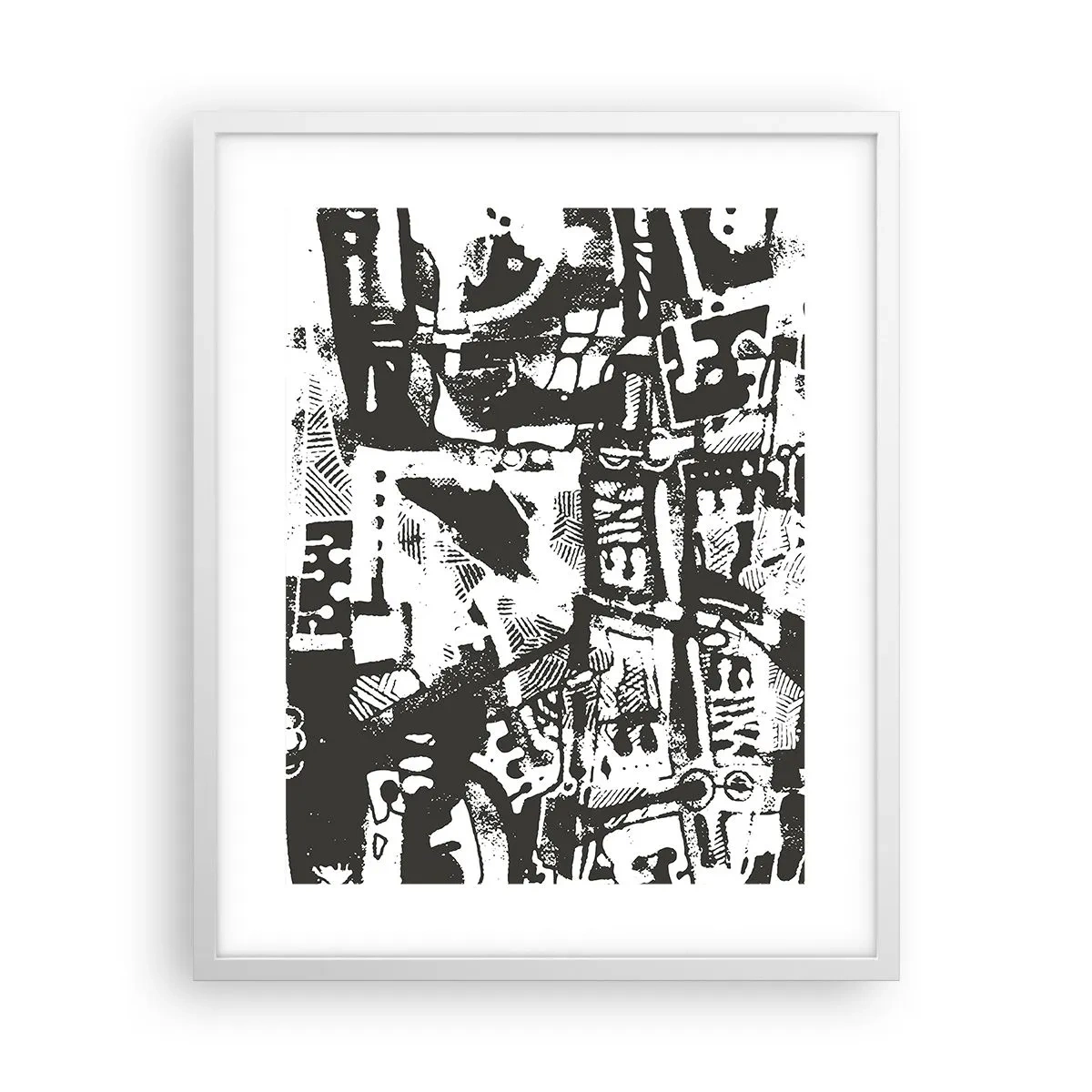 Affisch i vit ram - Ordning eller kaos? - 40x50 cm