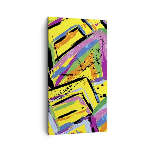 Canvastavla - Bild på duk - Skriker av glädje - 45x80 cm