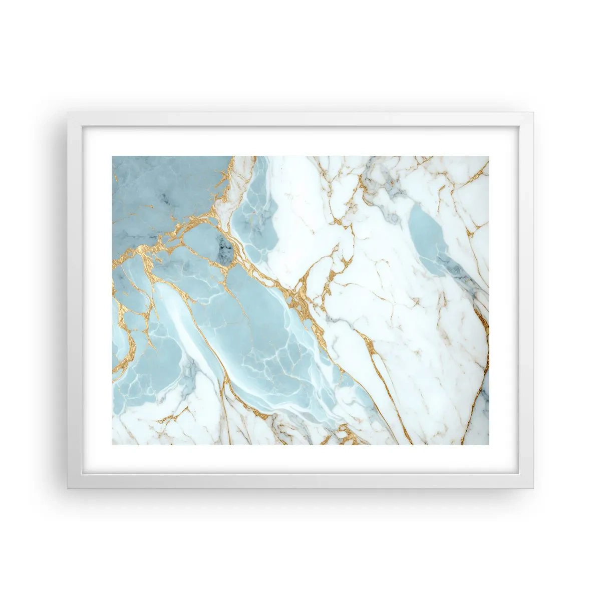 Affisch i vit ram - Stenrikedom - 50x40 cm