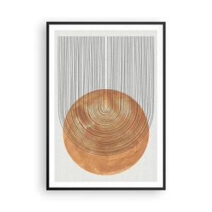 Affisch i svart ram - En solig komposition - 70x100 cm