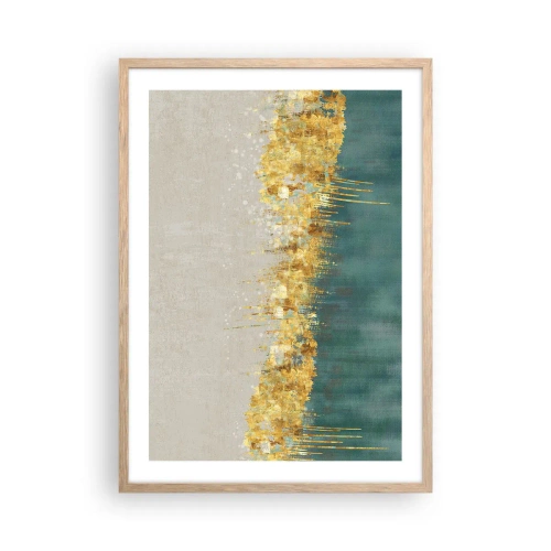 Affisch i ram av ljusek - Den gyllene gränsen - 50x70 cm