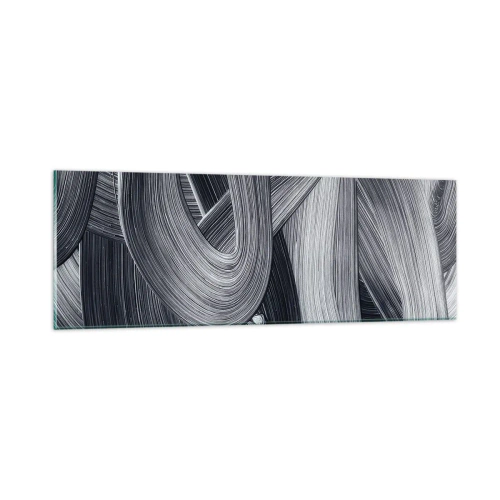 Glastavla - Bild på glas - Verklighetens flythet - 90x30 cm