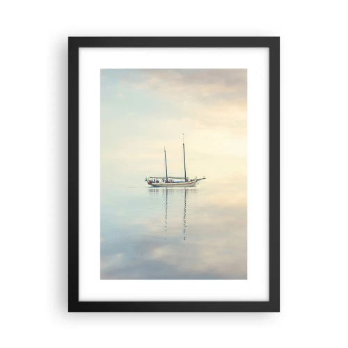 Affisch i svart ram - I ett hav av tystnad - 30x40 cm