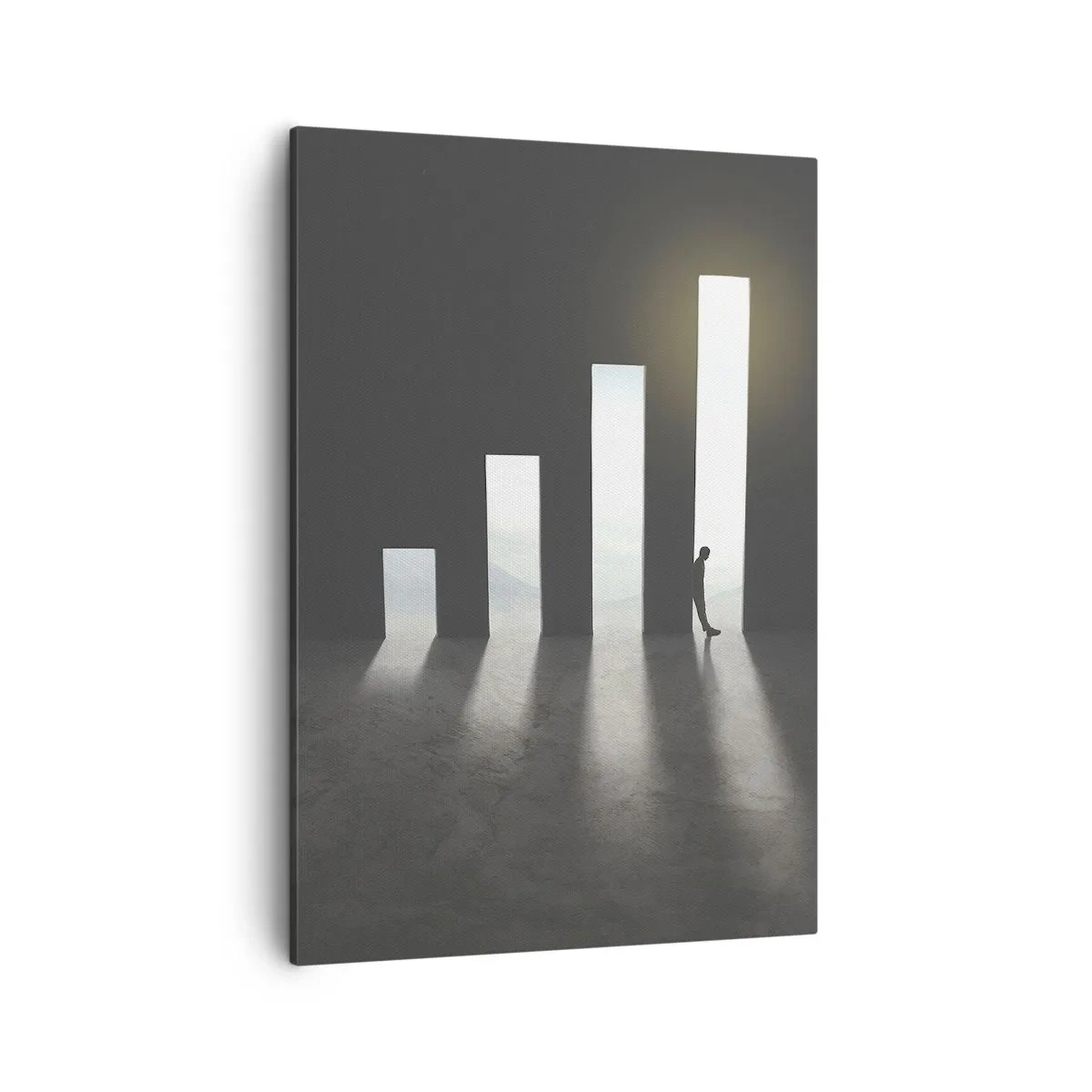 Canvastavla - Bild på duk - Framgång - ett intryck - 50x70 cm