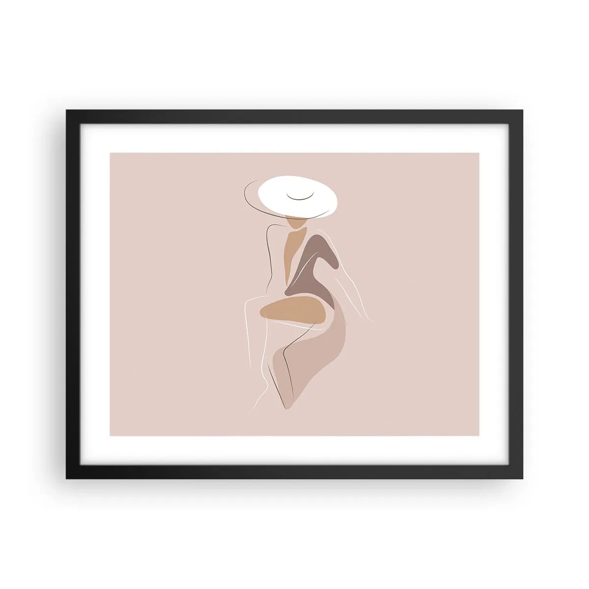 Affisch i svart ram - Att vara dam - 50x40 cm