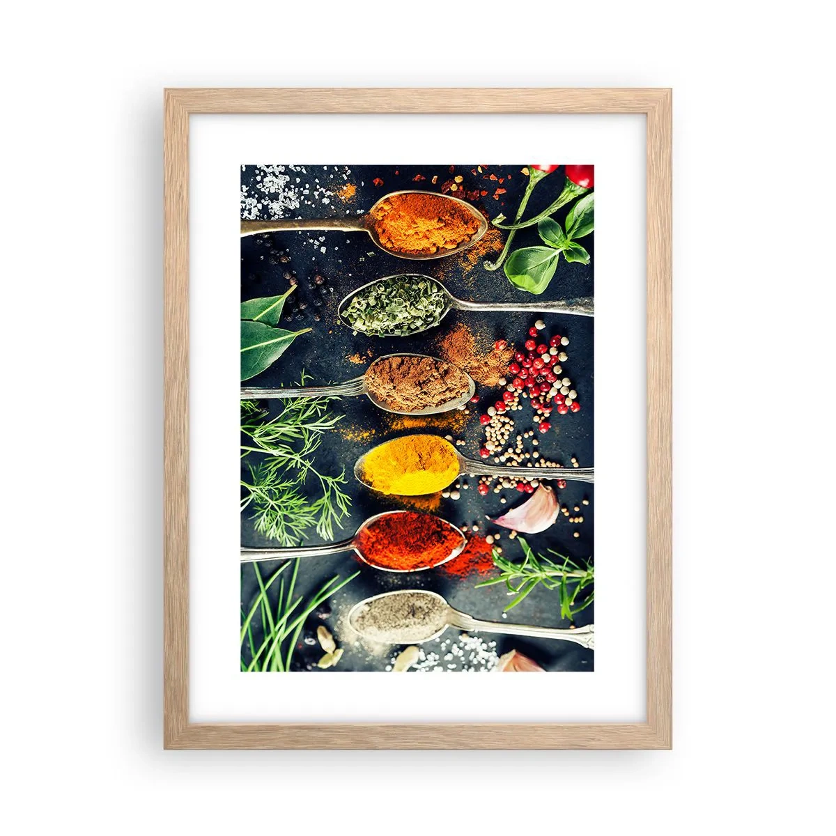 Affisch i ram av ljusek - Kulinarisk magi - 30x40 cm