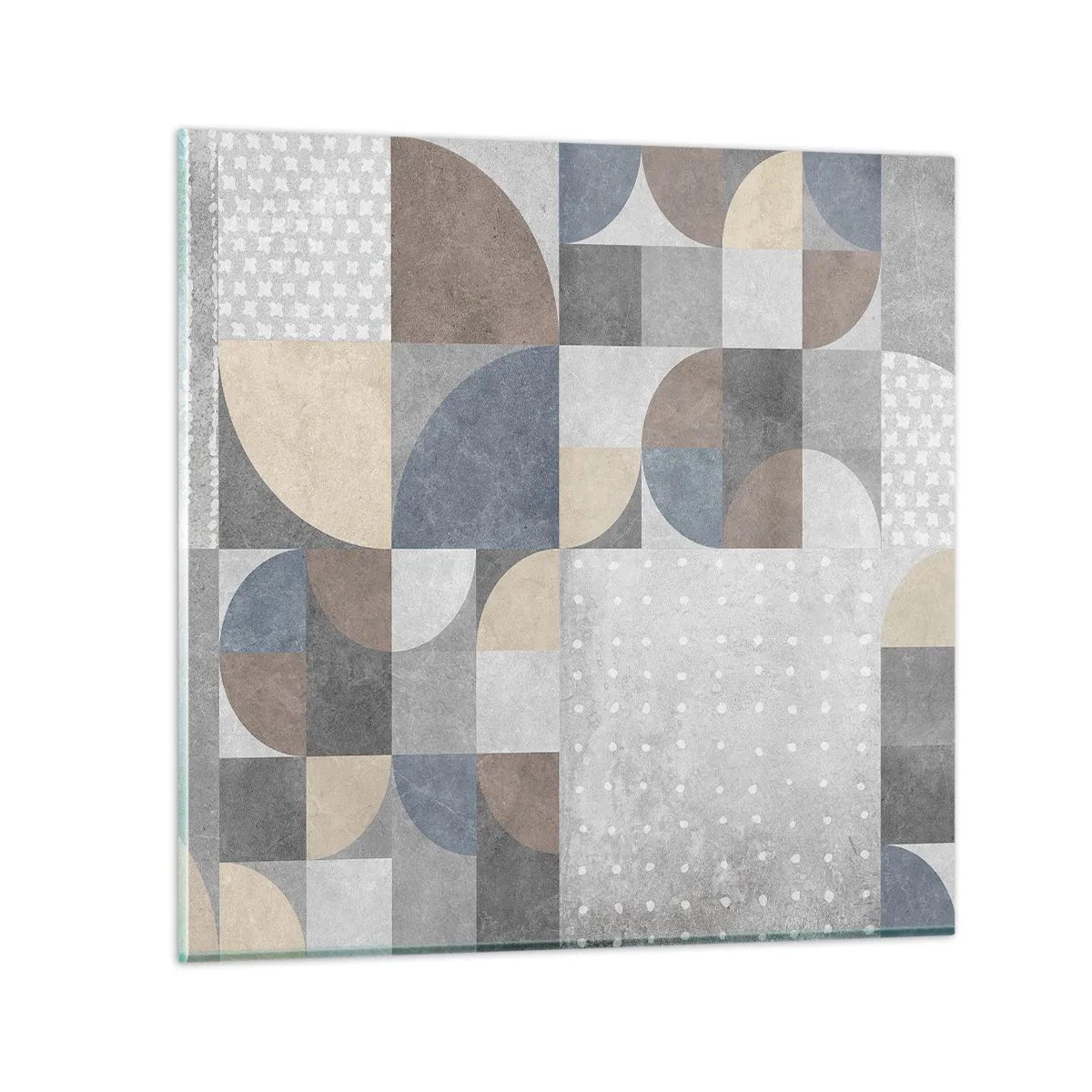 Glastavla - Bild på glas - Keramisk fantasi - 70x70 cm