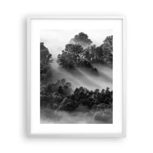 Affisch i vit ram - Stiger ur sömnen - 40x50 cm