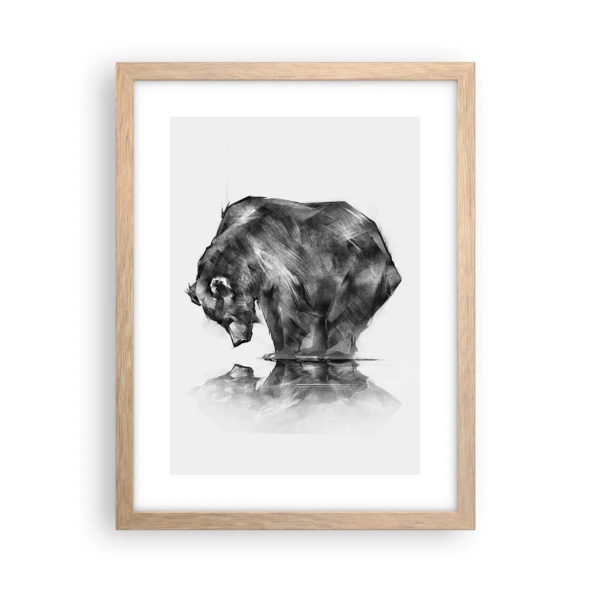 Affisch i ram av ljusek - Roligt att se någon närstående - 30x40 cm