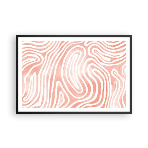 Affisch i svart ram - I en labyrint av koraller - 91x61 cm