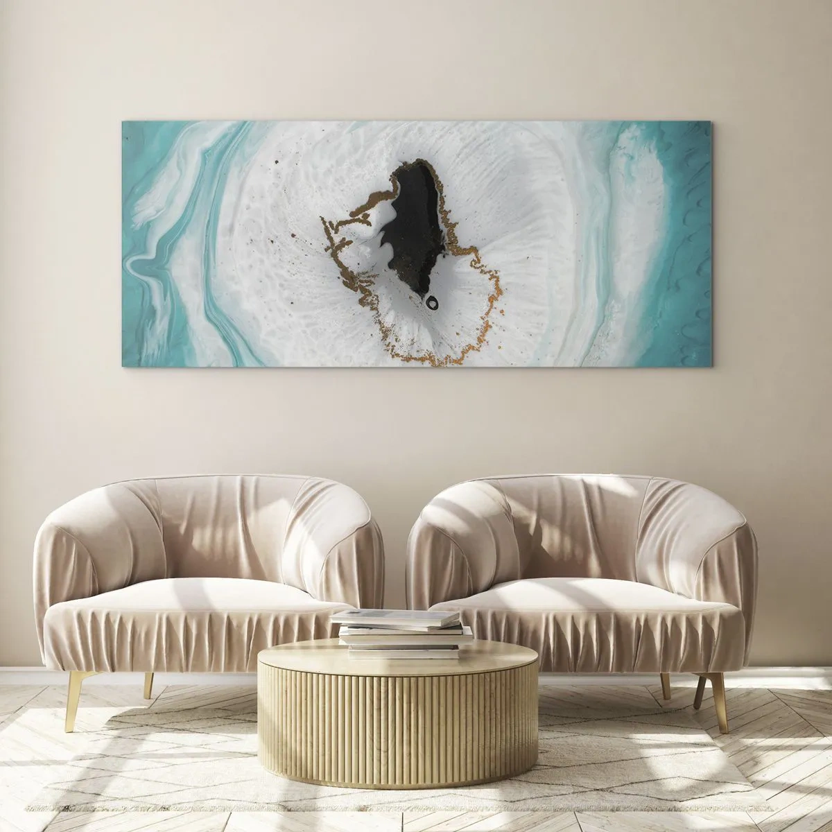 Glastavla - Bild på glas - Att tränga in - 140x50 cm