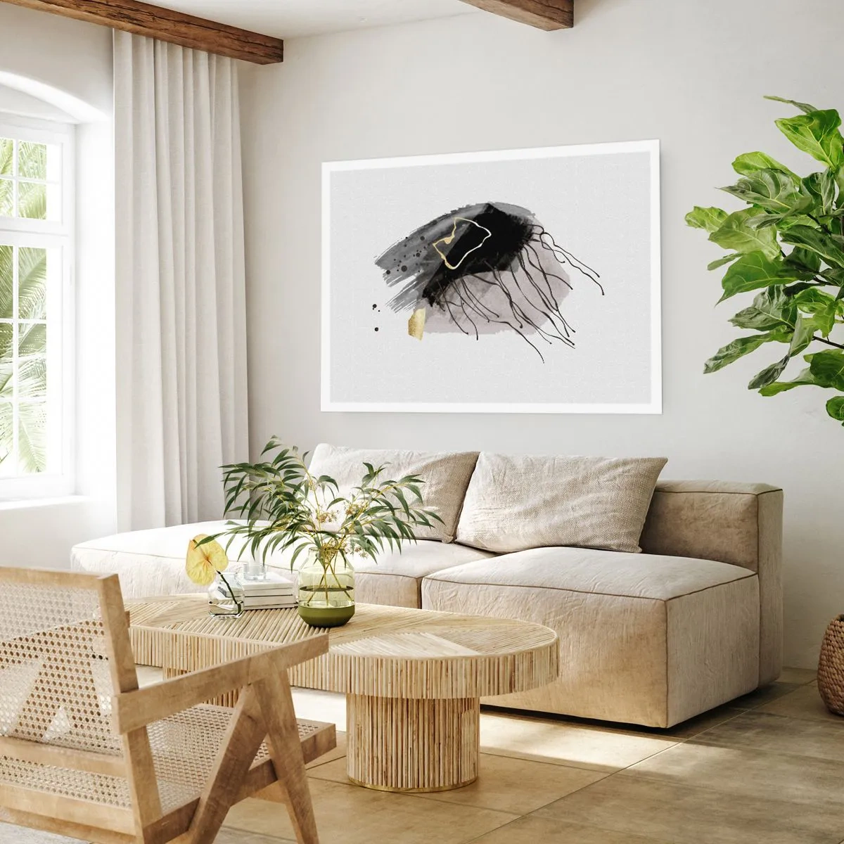 Affisch - I svart och guld - 100x70 cm