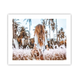 Affisch - Född ur gräsdun - 50x40 cm