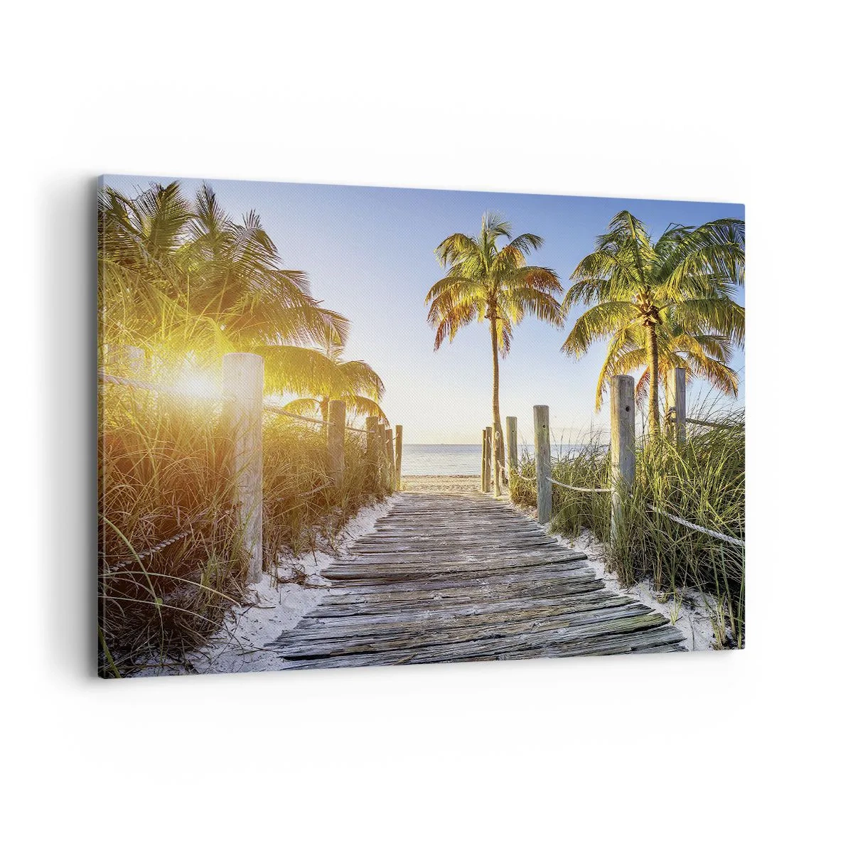 Canvastavla - Bild på duk - Raka vägen till paradiset - 120x80 cm