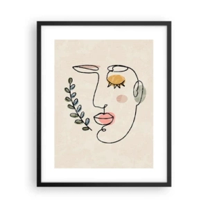 Affisch i svart ram - Återfunnet lugn  - 40x50 cm